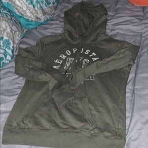 Aeropostale olive green hoodie